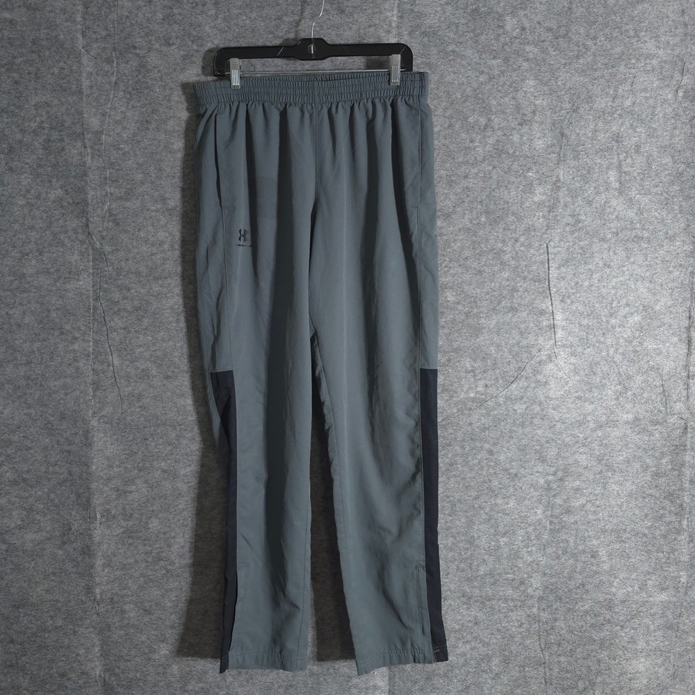 Under Armour Sweatpants Mens Gray Loose Fit Training Warm Up Pants Large Joggers